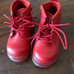 Toddler Red Dr. Martens size 6